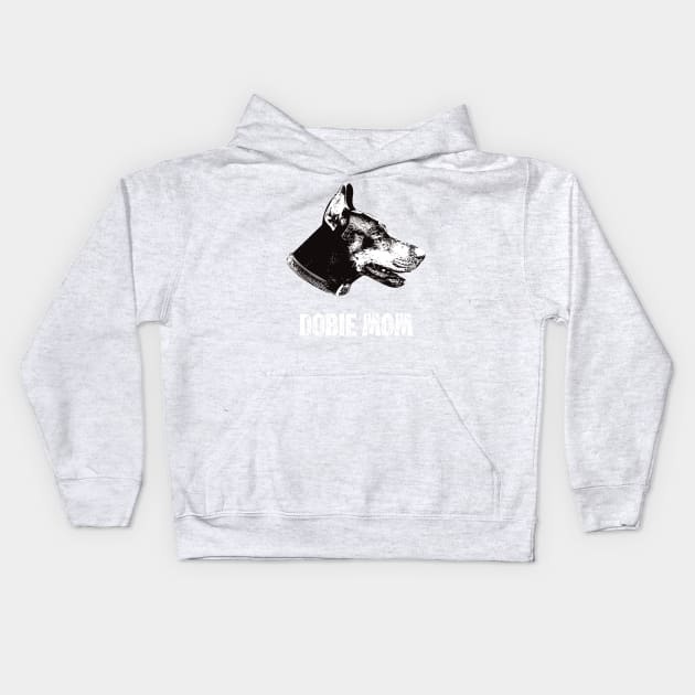 Dobie Mom Doberman Design Kids Hoodie by DoggyStyles